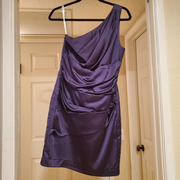 David’s Bridal Plum Dress Size 6 - Picture 3 of 7